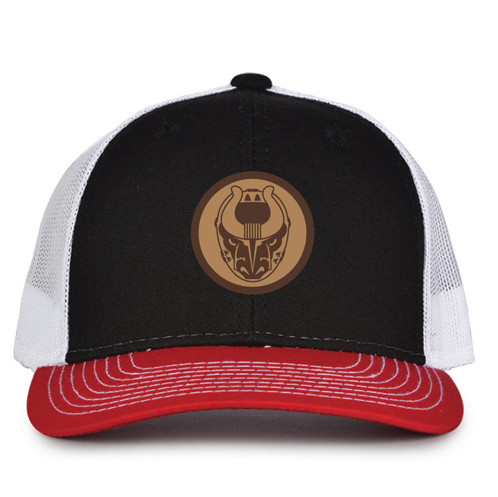 Red White Patch Hat