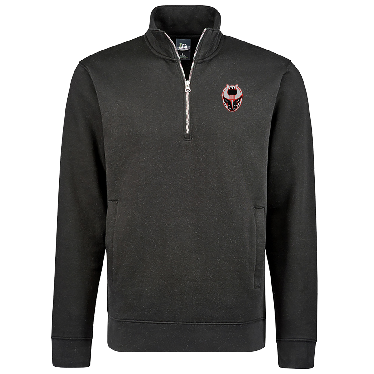 Emb Black 1/4 Zip